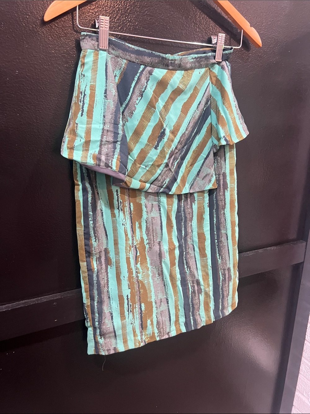 NWT | Eva Franco by Anthropologie | Striped Josie Skirt | Midi | Size 2